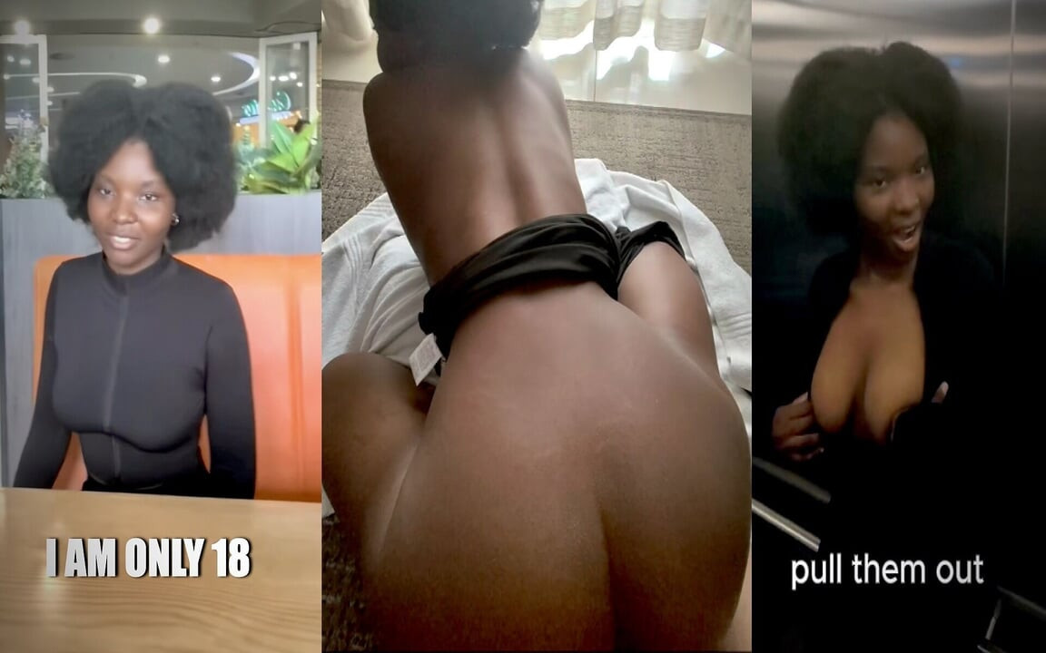 Chica Tímida Se Convence En El Ascensor Para Mostrar Sus Tetas Luego Preñada