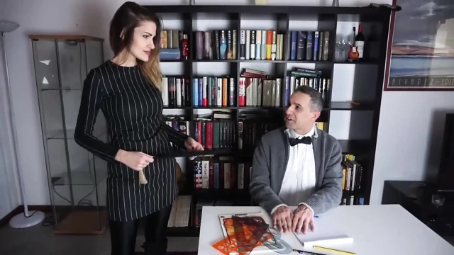 Femdom chick punishes her male slave in the office