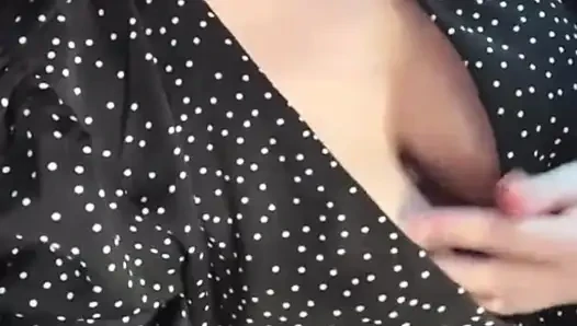My new stepmom's huge tits