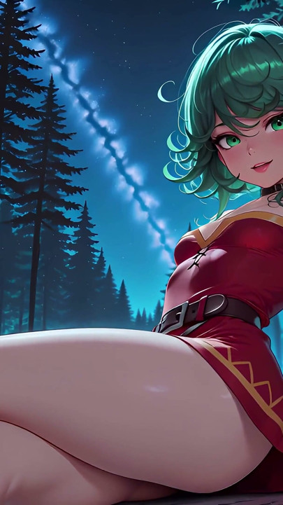 Tatsumaki Atmospheric Gentle Blowjob in the Forest, Anal Sex Onepunchman