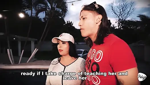 The Girlfriend Receives Swimming Lessons and Fucking in the Pool as a Gift