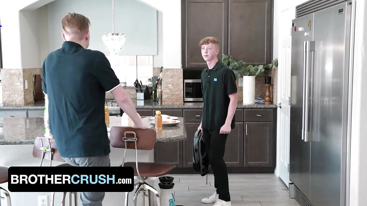 BrotherCrush - Inexperienced Teen Obeys His Dominative Big Stepbrother And Bends Over For Him