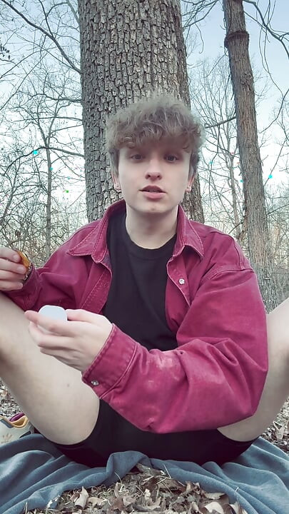 Frat Boy Busts a Load in his New Toy (In Public)