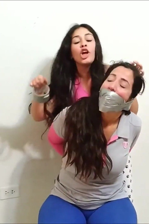 Grounding stepmom with bondage