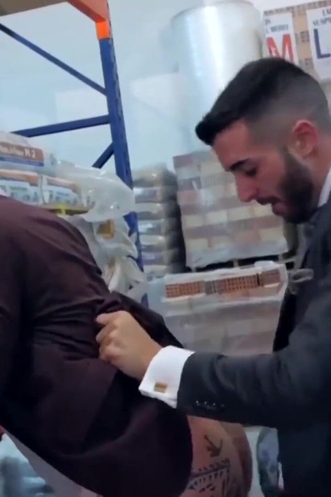 Menatplay suited Dani Robles and Hugo Castellano anal fuck