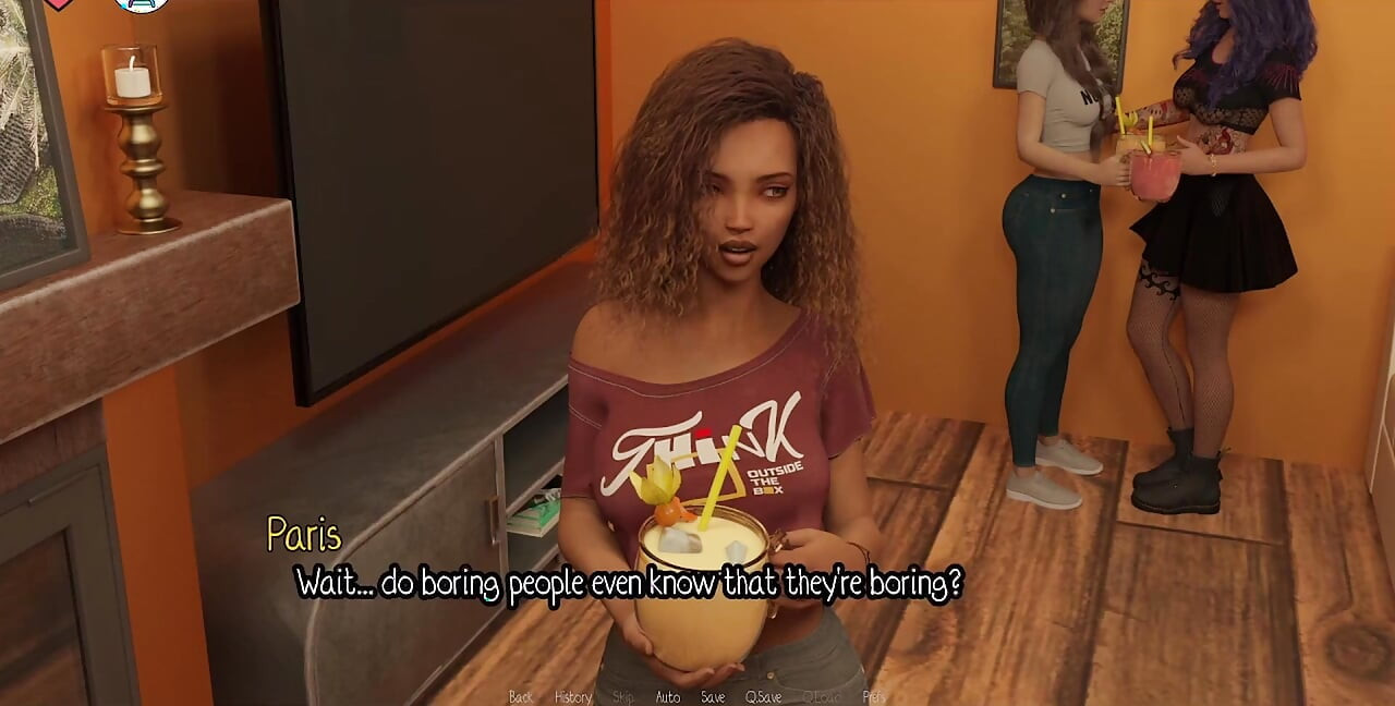 Elmwood University - Kissing the Hot Black Girl at the College Party