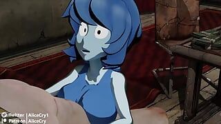 Lapis Lauzi Gives a Big Cock a Tit Job and Takes Cum to the Face