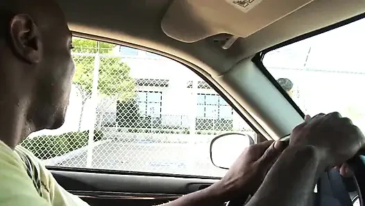 Горячую грудастую брюнетку вздохнул большой черный член