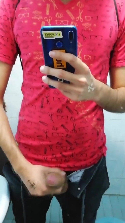 Jerking off in different bathrooms until I cum