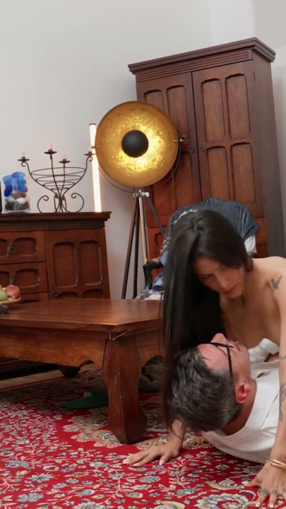 DADDY4K. Fuck me on this Table while my Boyfriend and his Daddy watch | Clip 2