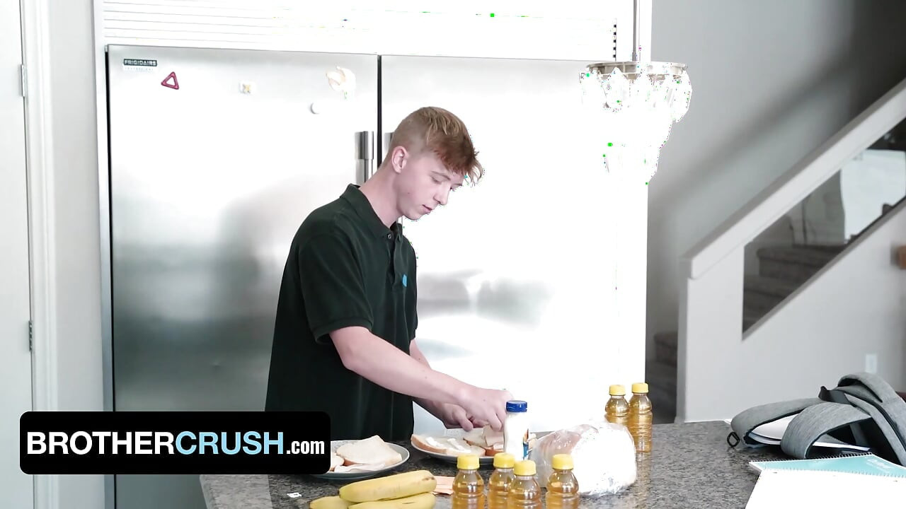 BrotherCrush - Inexperienced Teen Obeys His Dominative Big Stepbrother And Bends Over For Him