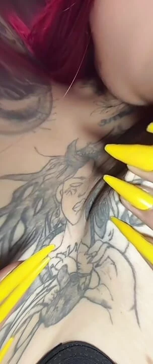 Redhead shows her tits to her stepfather