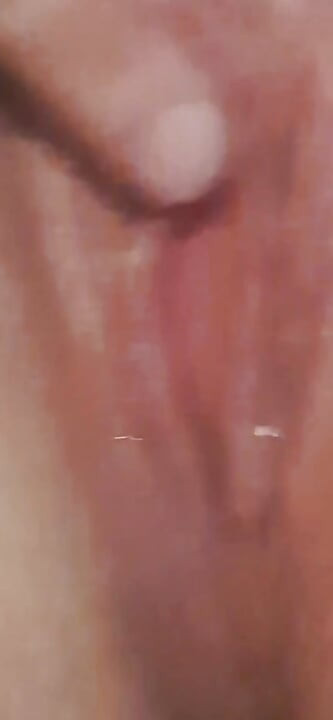 Husband fingers wife's asshole while she rubs her clit