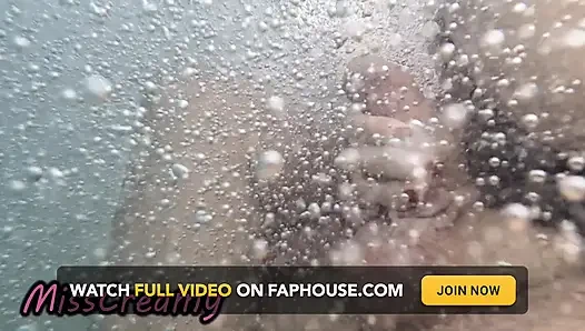 Public Pool Stepsister Dick Flash Risky Handjob Crowd Watching Cumshot 4K
