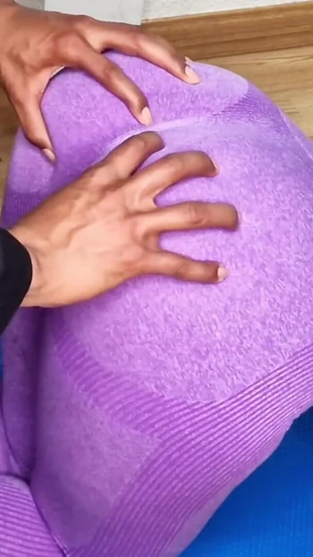 Memorable moment from "My stepdaughter asks me to make a video of her doing yoga for tiktok and I end up licking her vagina"