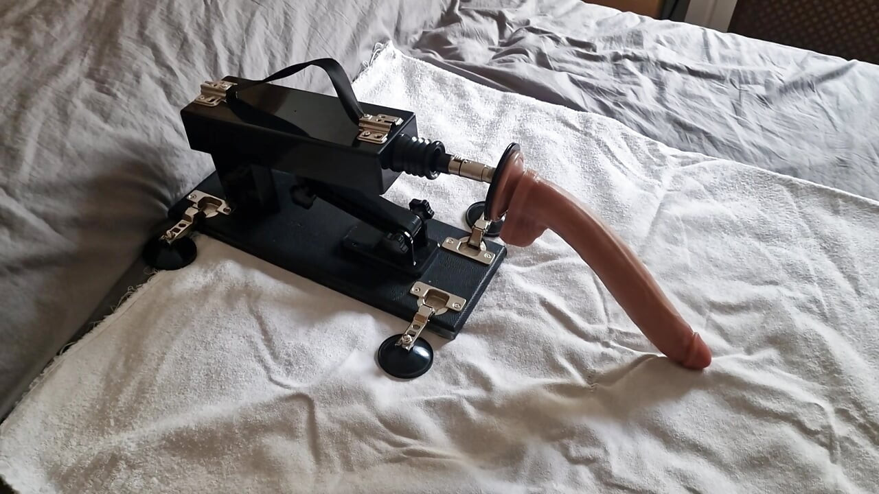 Cross dresser Fucks 11" Dildo Wearing Fan's Gifted Shoes