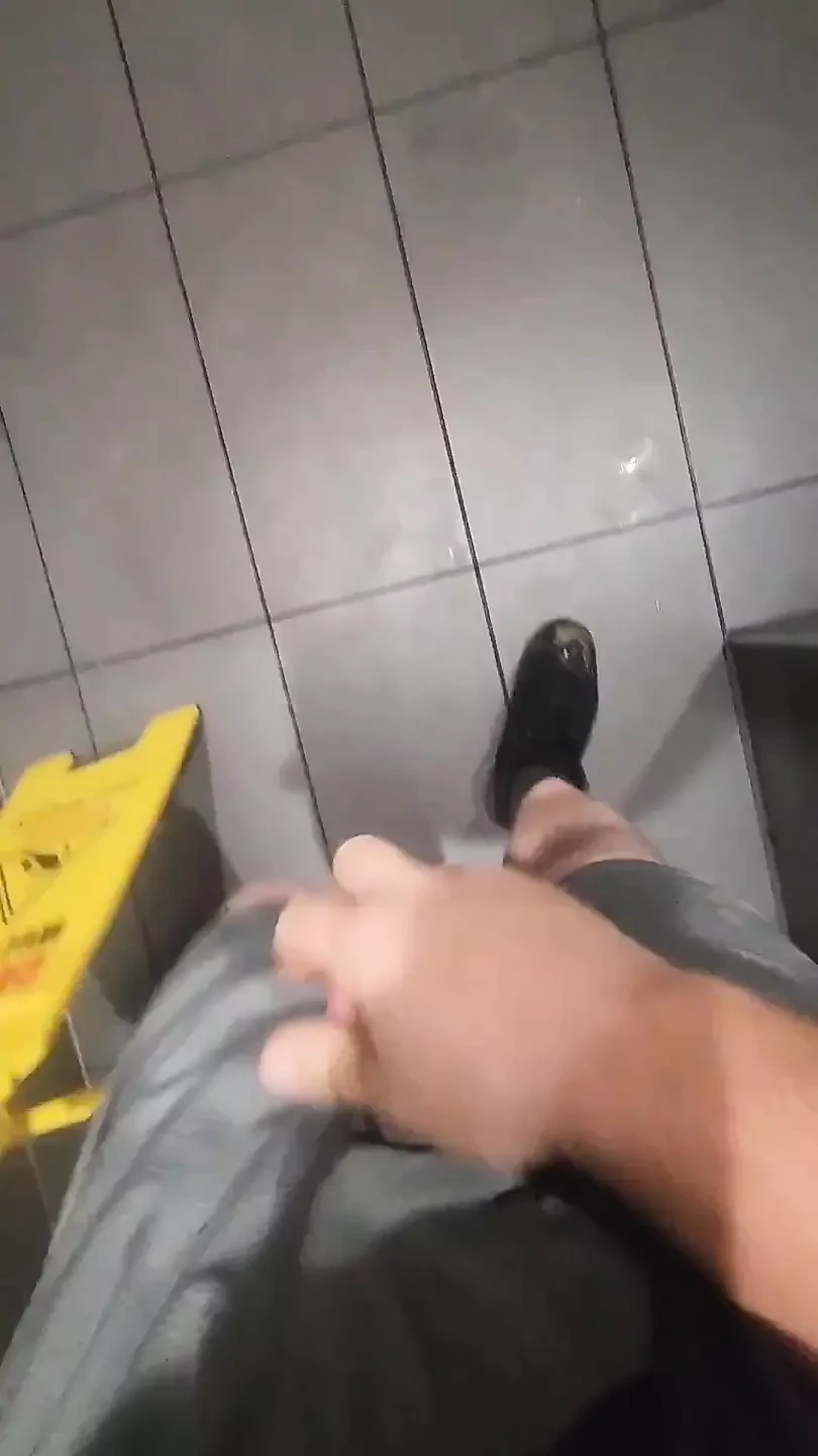 Ass Play and Cum in the Mcdonald's Bathroom