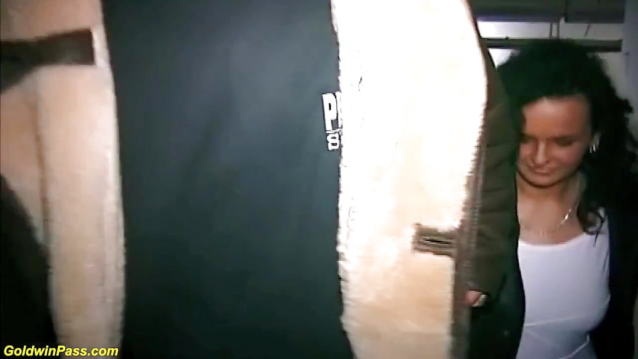 German couple fucks on the stairs