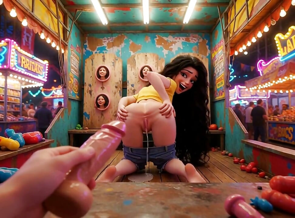 Una noche salvaje y llena de diversión en el parque de diversiones, con juegos y atracciones interactivas (generado por IA)