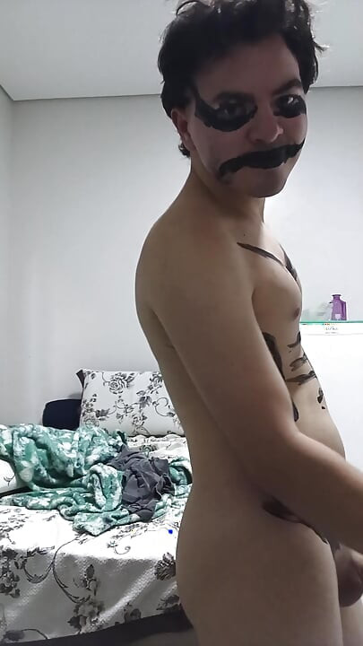 gay femboy sexy lingerie with cum shower