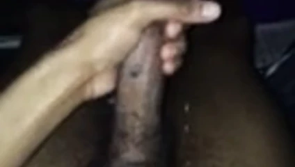 long string of precum dripping