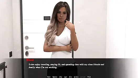 Si cantik rambut cokelat yang lagi diwarnai mengundangmu untuk pemotretan.