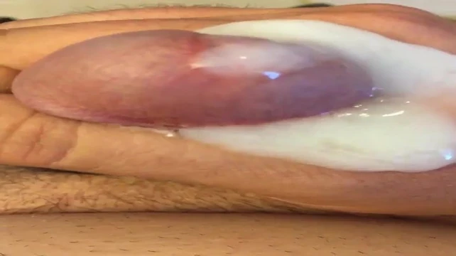 Closeup precum and nice cum