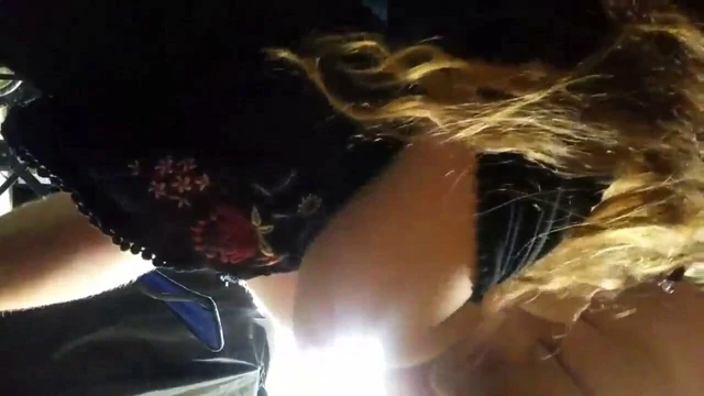 Garage blowjob