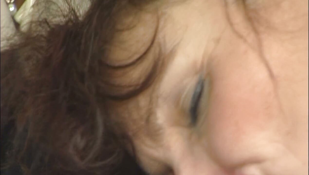 Mature MILF Sucks Old Man's Cock Deep