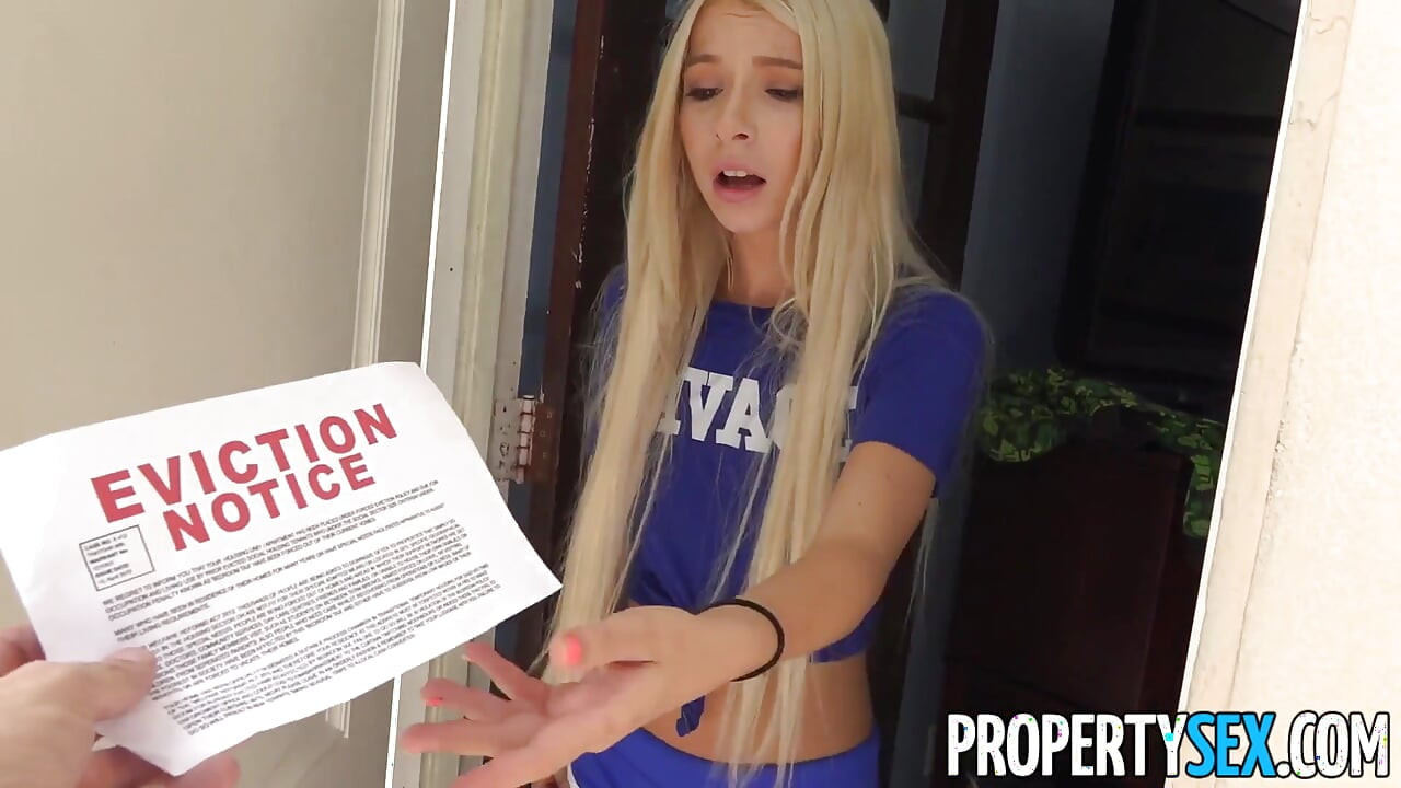 Propertysex Petite Blonde Babe Kenzie Having Sex with Landlord
