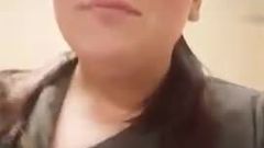 Nasty Jess takes out saggy tits in Taco Bell