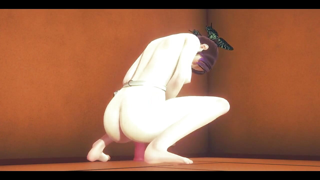 Demon Slayer Hentai - Shinobu Kocho Hardsex in Tatami - Japanese Asian Manga Anime Game Porn