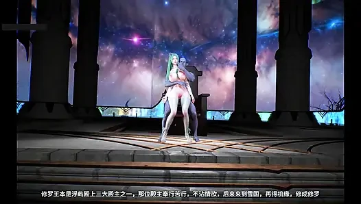 Digital Goddess Glow: besar bangkit- hentai animasi 3D