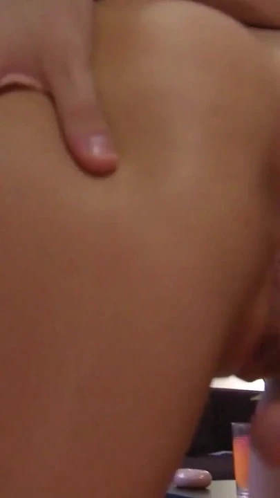 Thrilling moment from "Teen College Couple Fuck While Two Friends are in the Same Room"