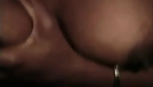 Black couple love in garage