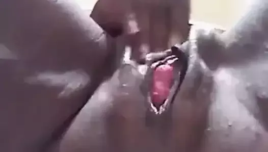 ebony big pussy lips masturbation anal contractions