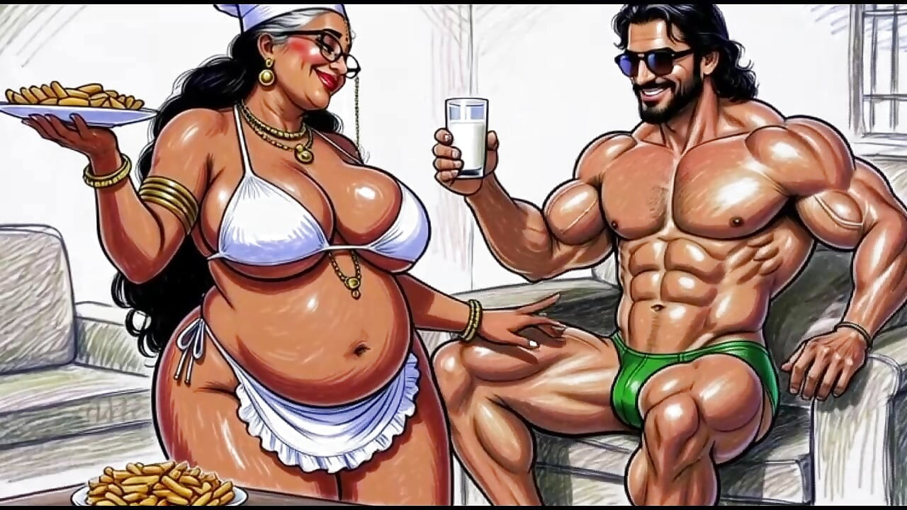 My New Maid Feeding Me And Entertaining Me