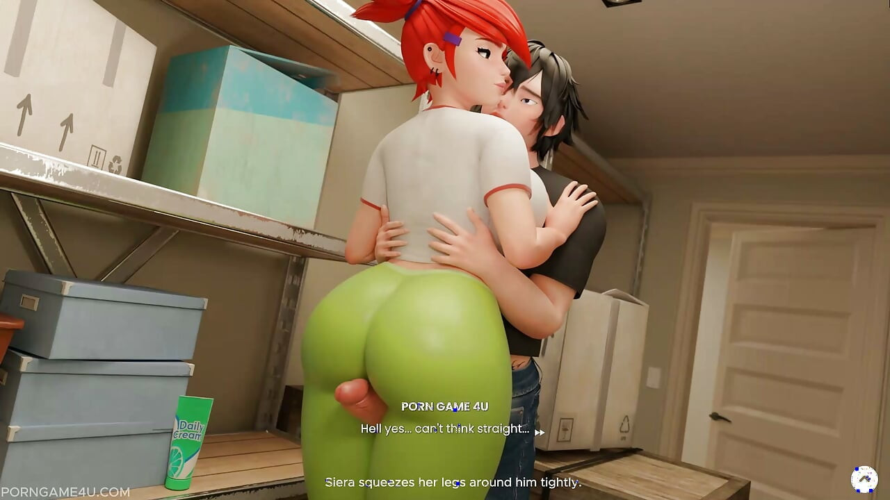 Storage Room Encounter: Siera's Tight Leggings Thighjob - Mansion Days - Part 4 - Brim - by Porn Game 4u