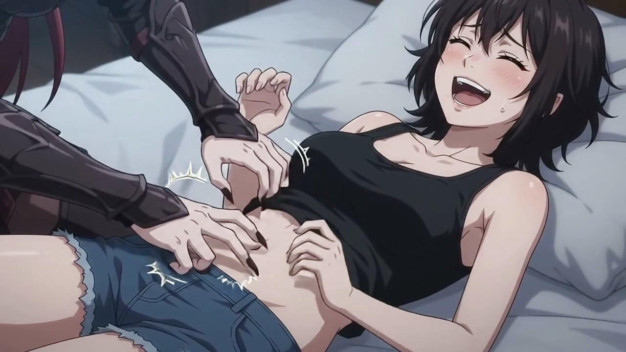 Succubus Is Tickling a Girl.