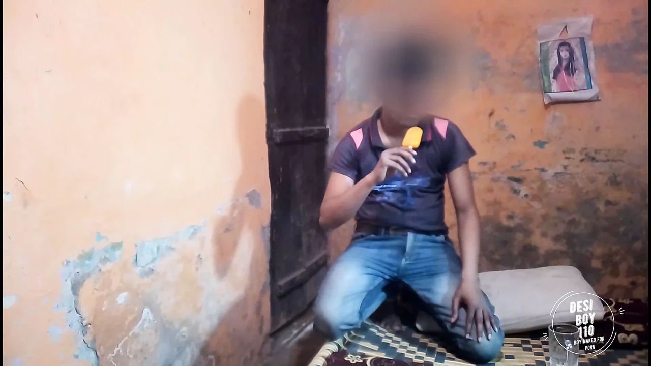 Boy Eating Ice Cream, Indian Boy Pisses and Drinks Piss for 20$ on Request Peeing