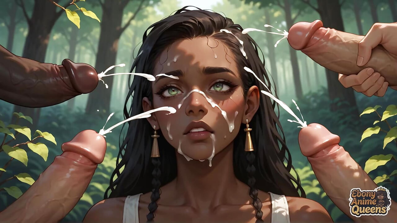 Forest Oral Bliss com Cum Splash - black xxx porn!
