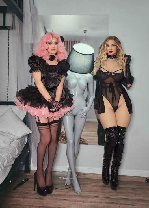 Two Sissy Slut play sexual games