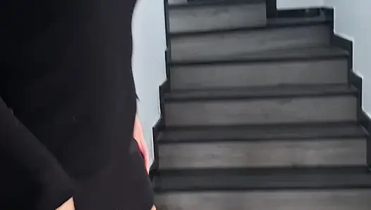 Beautiful big ass Latina in sexy dress walks through the woods when she is surprised by a neighbor!