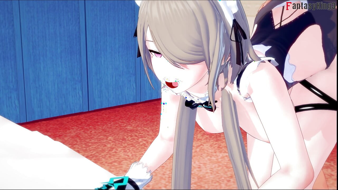 rita rossweisse sexy maid deepthroat - Honkai Impact