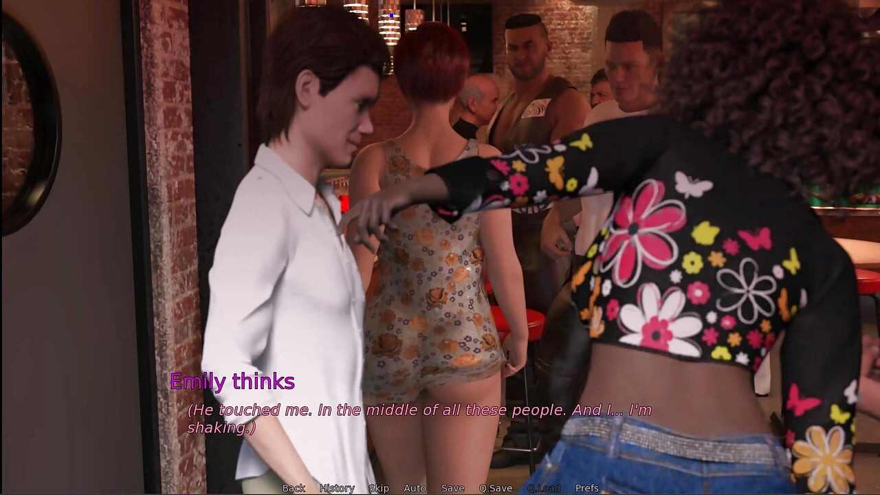 Just Married 4 the Guy in the Bar Played with Emilies Pussy