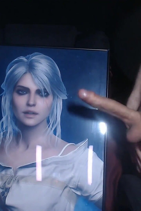 Cum Tribute for Ciri (game Character From Witcher 3)