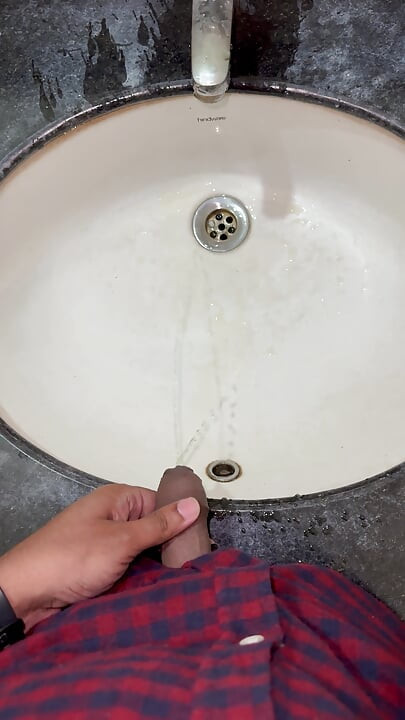 Indian Boy Toilet Flashing and Pissing