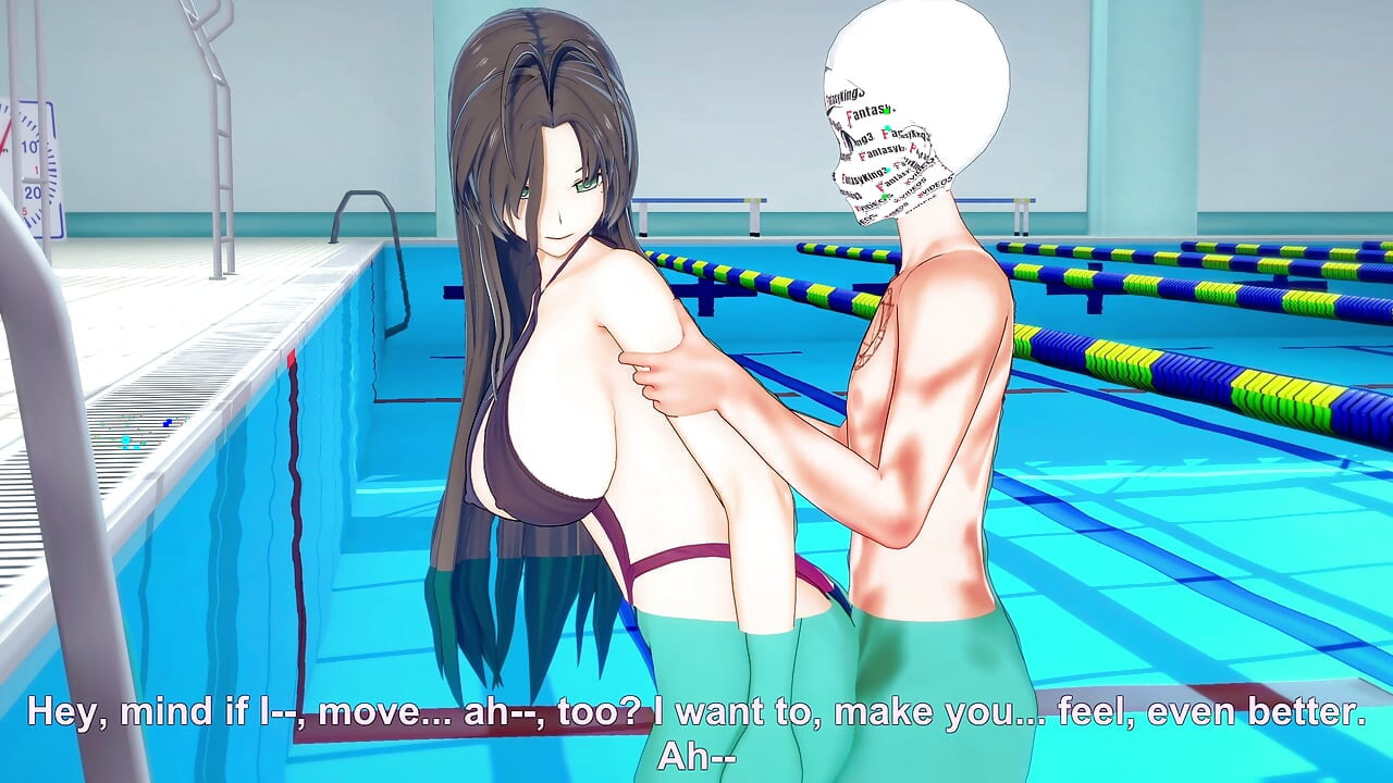 The teacher is waiting for me at the pool so I can fuck her - Shinmai Maou NTR testament 5