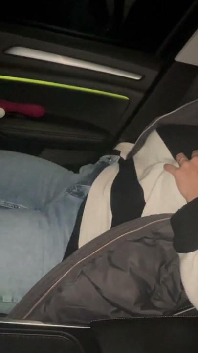 masturbation outdor in the car satisfyer clitoris spinning fingers moaning twitching trembling multiple orgasms | Clip 1