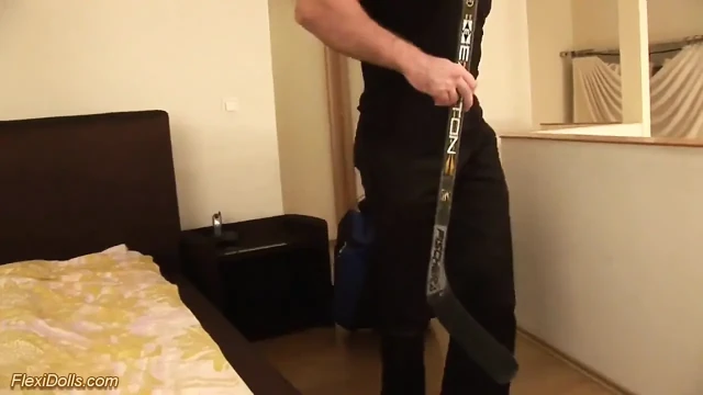 Cute real flexible teen doll gets rough ass fucked